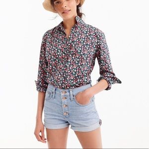 J. Crew Slim Liberty Sara Floral Button Down Shirt